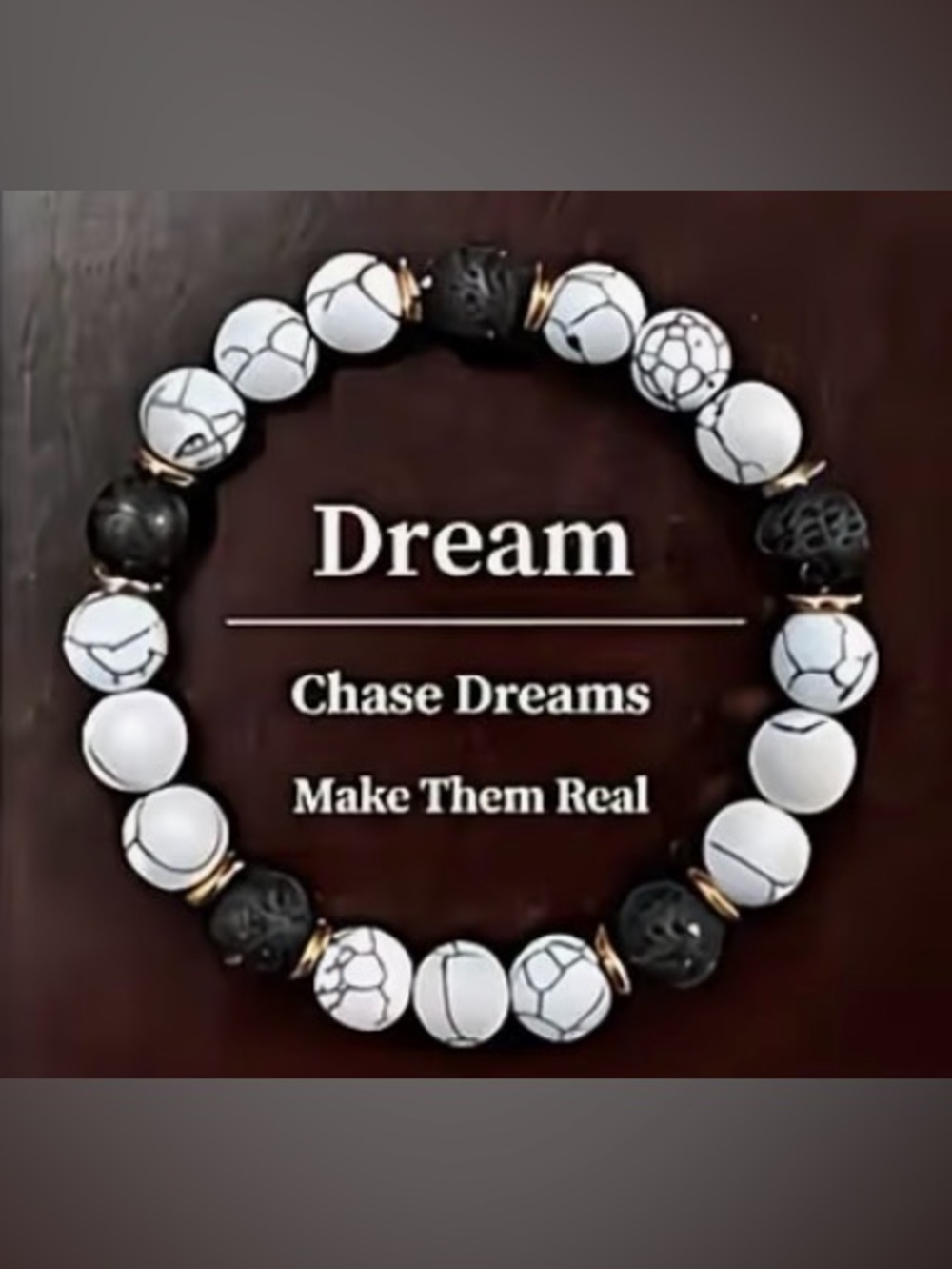 DREAM - Natural Stone Beaded Stretch Bracelet